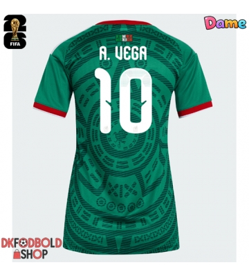 Mexico Alexis Vega #10 Hjemmebanetrøje Dame VM 2026 Kort ærmer